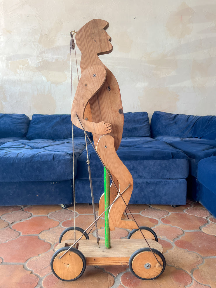 Folk Art Walking Wooden Man