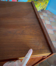 Teak Folding Bar Cabinet attributed to Johannes Andersen