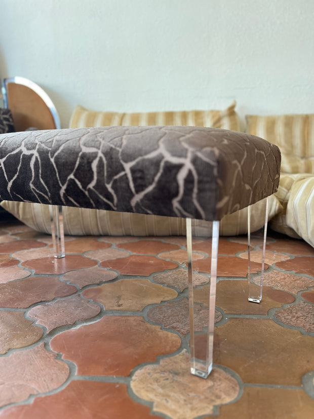 Vintage Velvet Bench