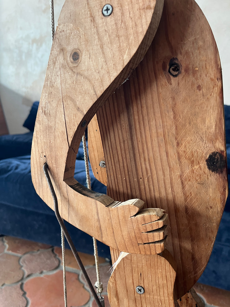 Folk Art Walking Wooden Man