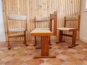4 Teak Chairs by Poul Poulsen for Gangsø Møbler
