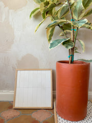 White Brick Tiled Rolling Stand (FREE SHIPPING)