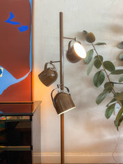 Brown vintage floor lamp