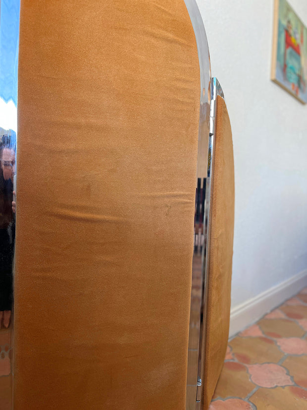 Arthur Umanoff Geometric Folding Screen by Thaden Metals, 1970s