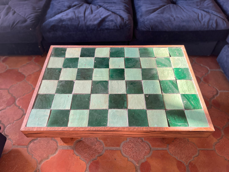 Stampworthy Original Checkered Zellige Coffee Table