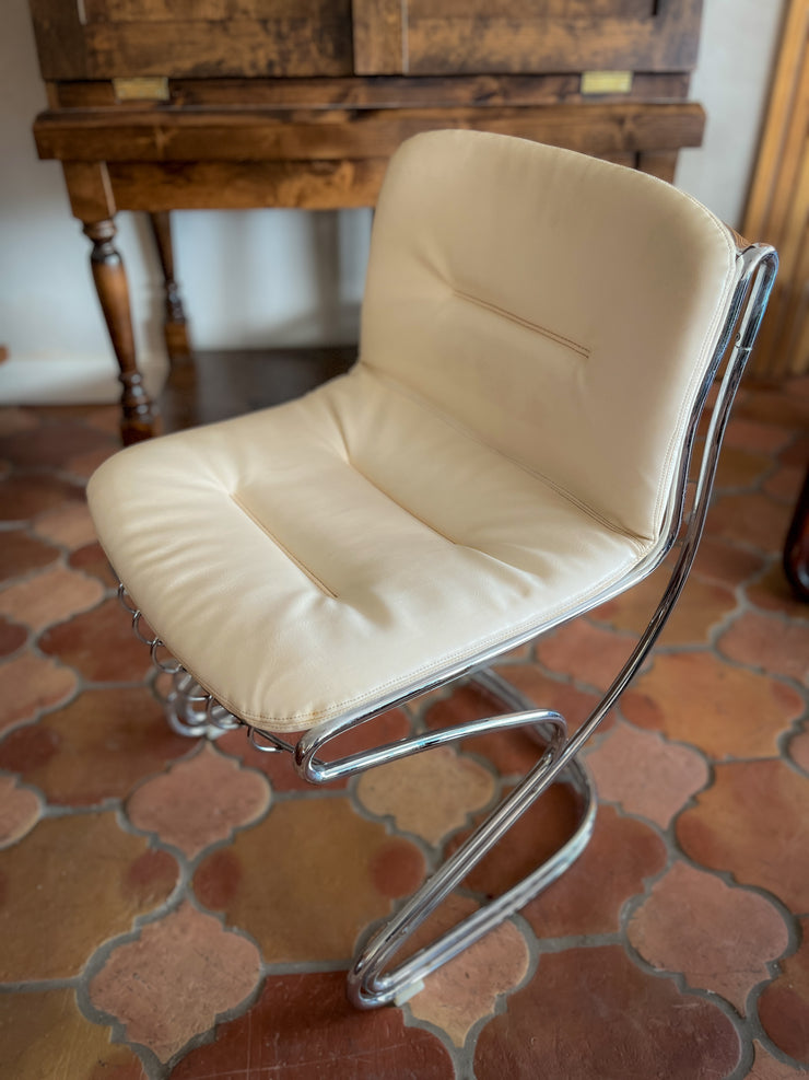 Gastone Rinaldi Leather Chairs (2 available)