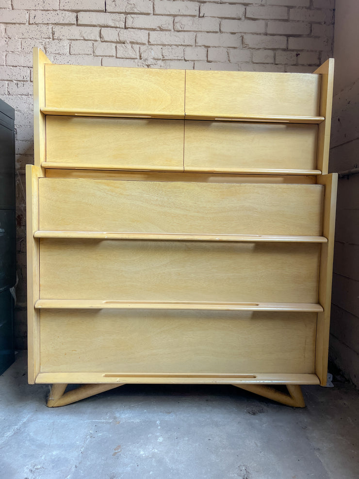 Blonde Mid Century Modern Dresser