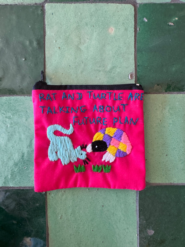 "Chalee" Embroidered Pouches by Hmong Youth in Laos (FREE SHIPPING)