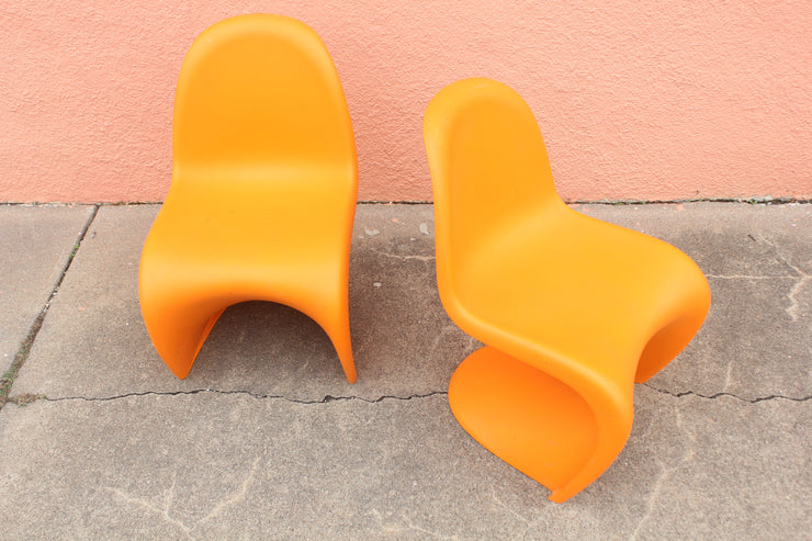 Orange Junior Vitra Verner Panton Chair Set