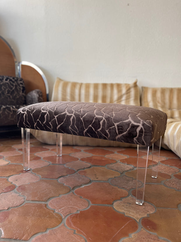 Vintage Velvet Bench