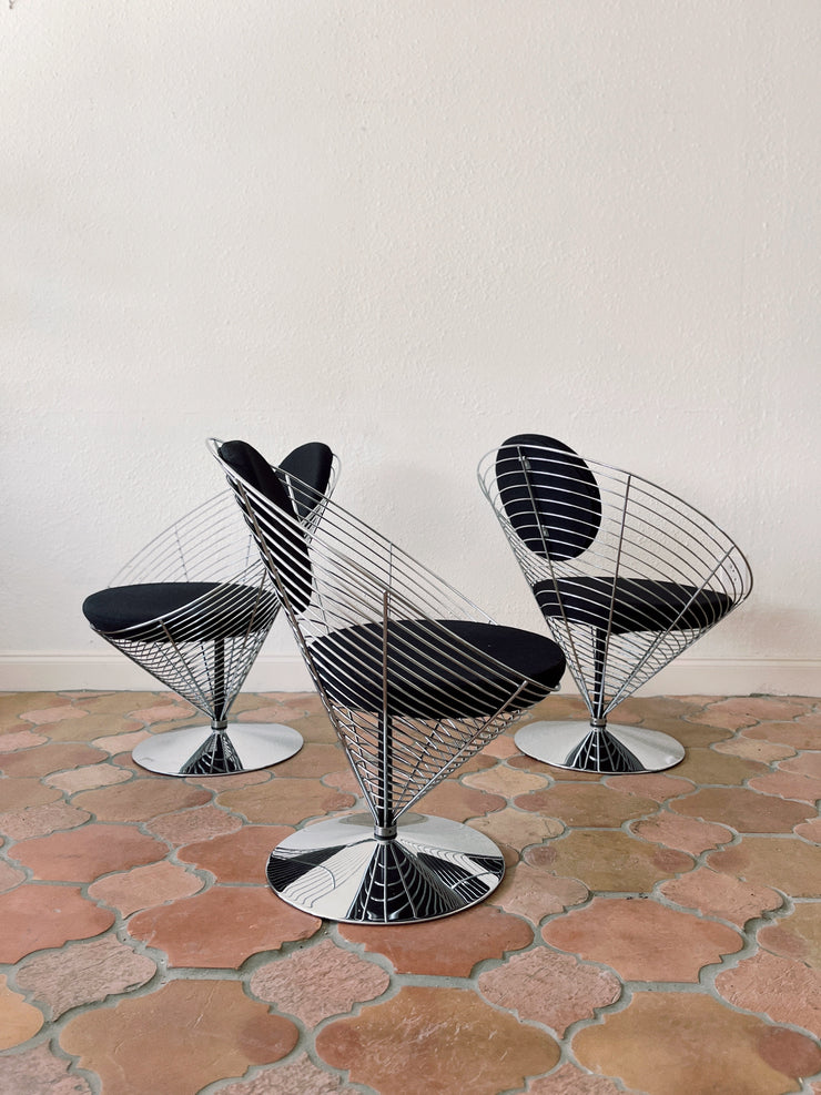 Wire Cone Chair(s) by Verner Panton