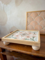 Floral Tiled Stand