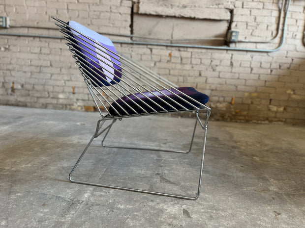 Chromed Wire Steel Chair attributed to Verner Panton for Fritz Hansen