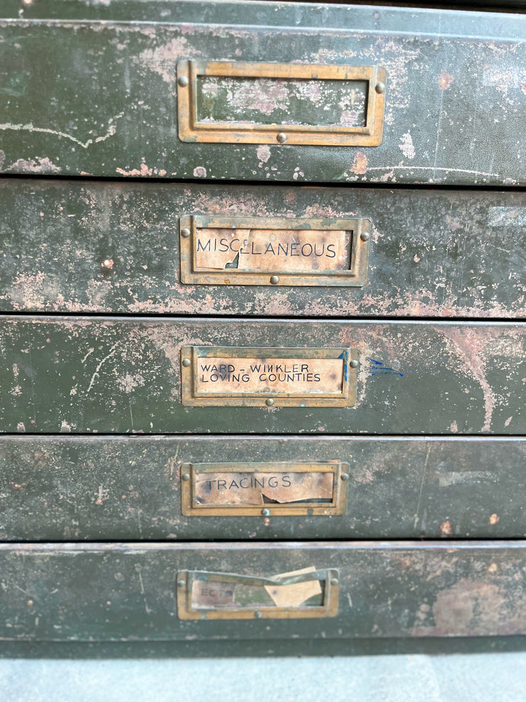 Vintage Flat File Cabinets
