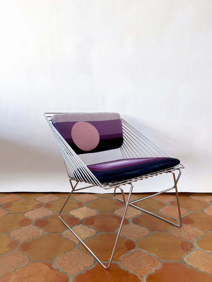 Chromed Wire Steel Chair attributed to Verner Panton for Fritz Hansen