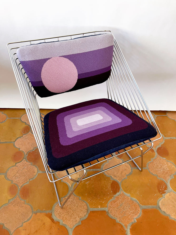 Chromed Wire Steel Chair attributed to Verner Panton for Fritz Hansen